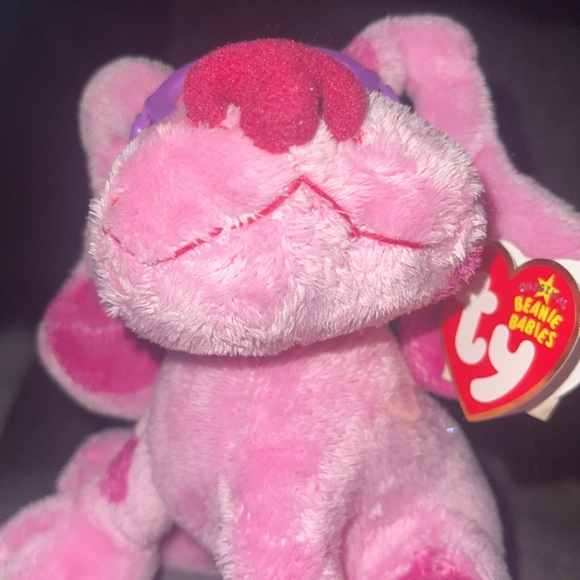 TY Magenta Blues Clues pink DOG Beanie Babies plush stuffed Animal NWT - Picture 3 of 10